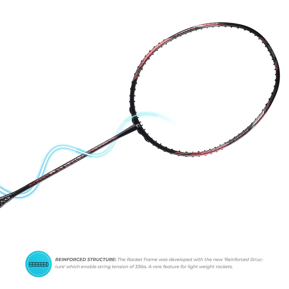 Apacs Feather Weight 55 Unstrung Badminton Racquet | Ultra-Light 58g Frame | High Modulus Graphite | Powerful Smash Control | Advanced Speed Racquet - Best Price online Prokicksports.com