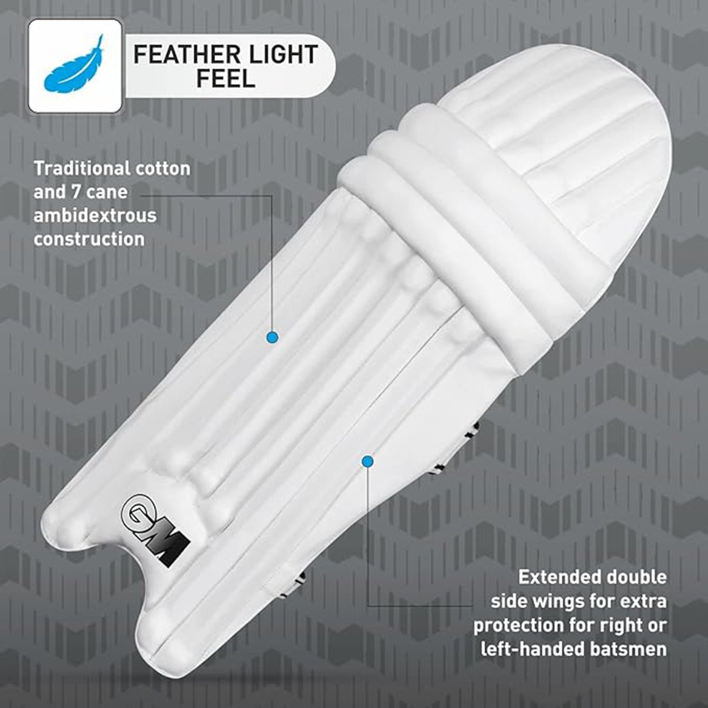 GM 303 RH Batting Legguard – Right Handed | Lightweight and Durable Cricket Pads for Ultimate Protection - Best Price online Prokicksports.com