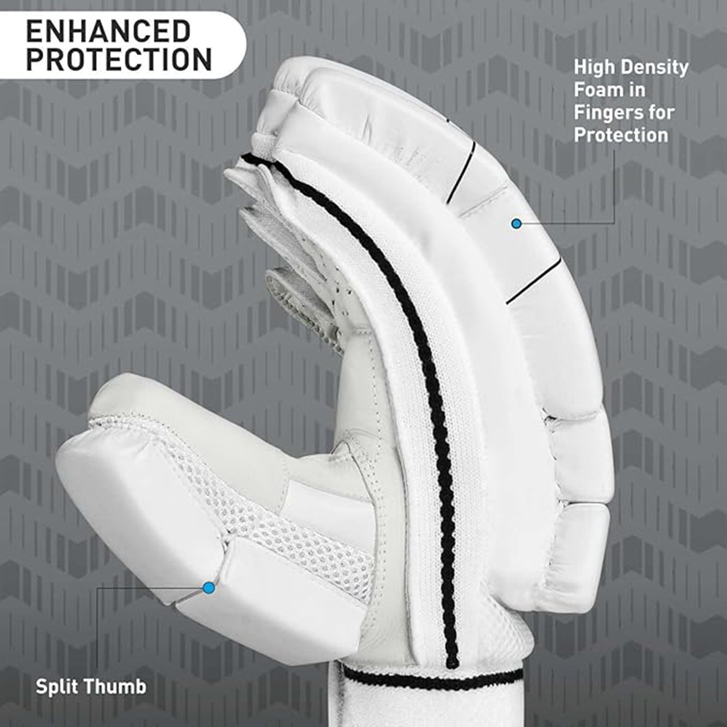 GM 505 RH Batting Gloves – Right Handed | Lightweight, Durable, and Comfortable Cricket Gloves for Enhanced Protection - Best Price online Prokicksports.com
