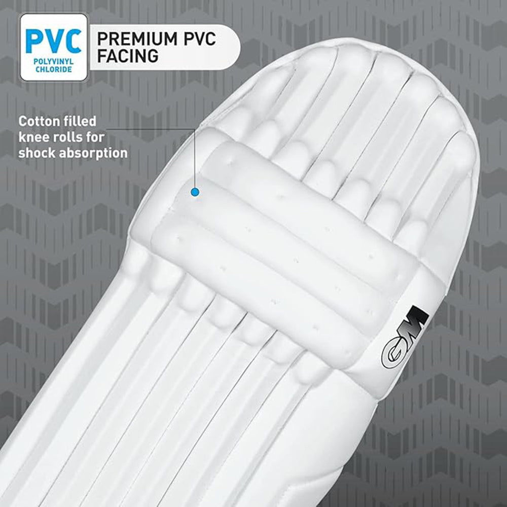 GM 505 RH Batting Legguard – Right Handed | Lightweight, Durable, and Comfortable Cricket Pads for Maximum Protection - Best Price online Prokicksports.com
