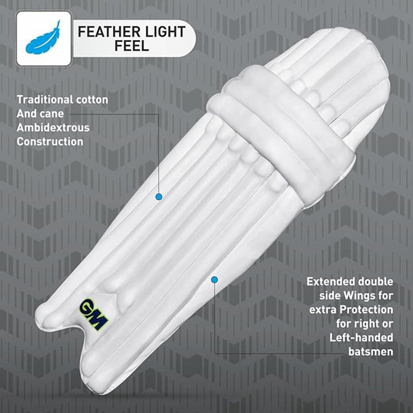 GM Prima RH Batting Legguard – Men’s | Lightweight, Durable, and Ergonomically Designed Cricket Pads for Superior Protection - Best Price online Prokicksports.com
