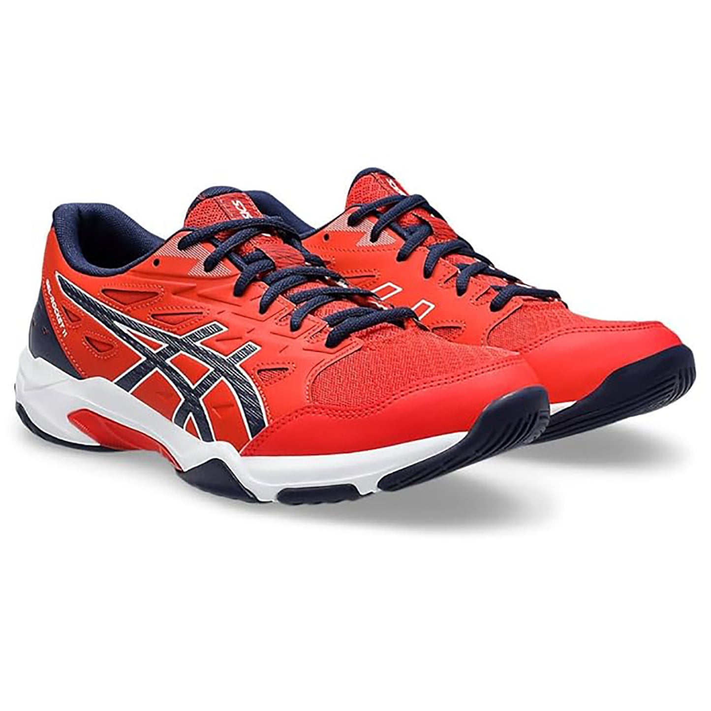 ASICS GEL-ROCKET 11 Men’s Badminton Shoes – Fiery Red/Peacoat | Lightweight Indoor Court Grip & GEL Cushioning - Best Price online Prokicksports.com