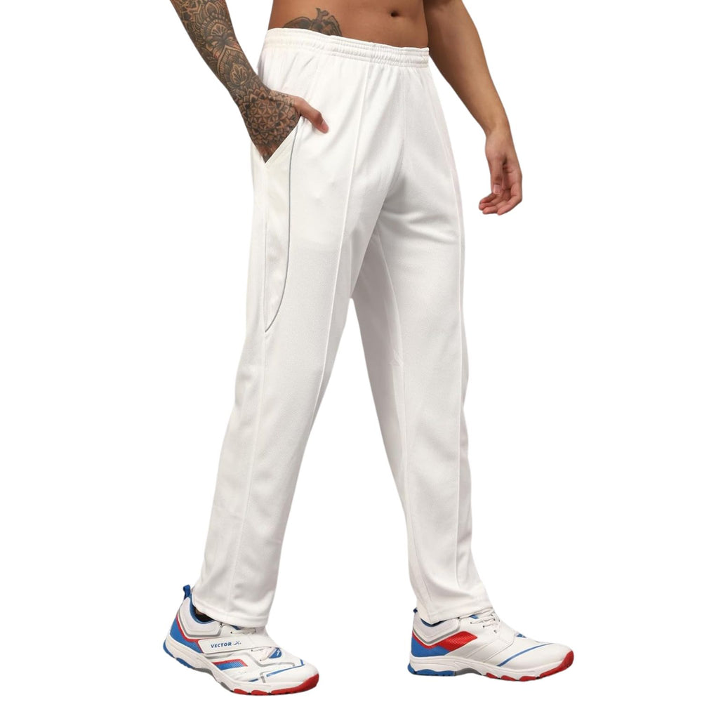 Vector X Striker Regular Fit Track Pant | Cricket Match Trouser | Sports Uniform Lower for Men & Boys | Comfortable & Breathable Activewear - Best Price online Prokicksports.com