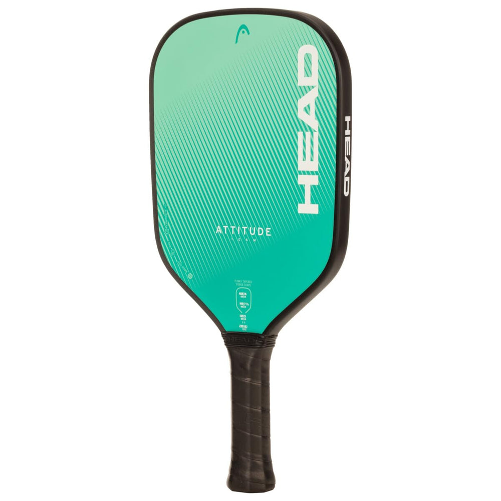 Head Attitude Team Pickleball Paddle | Lightweight 230g | Cyan | 4 1/8 Grip Size | Durable & High-Performance for Control & Power - Best Price online Prokicksports.com