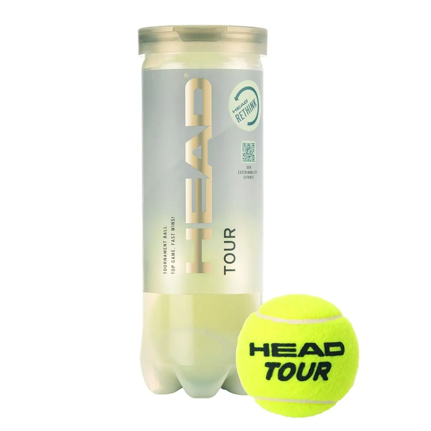 Head Tour Tennis Balls Can (1 Can) - Best Price online Prokicksports.com