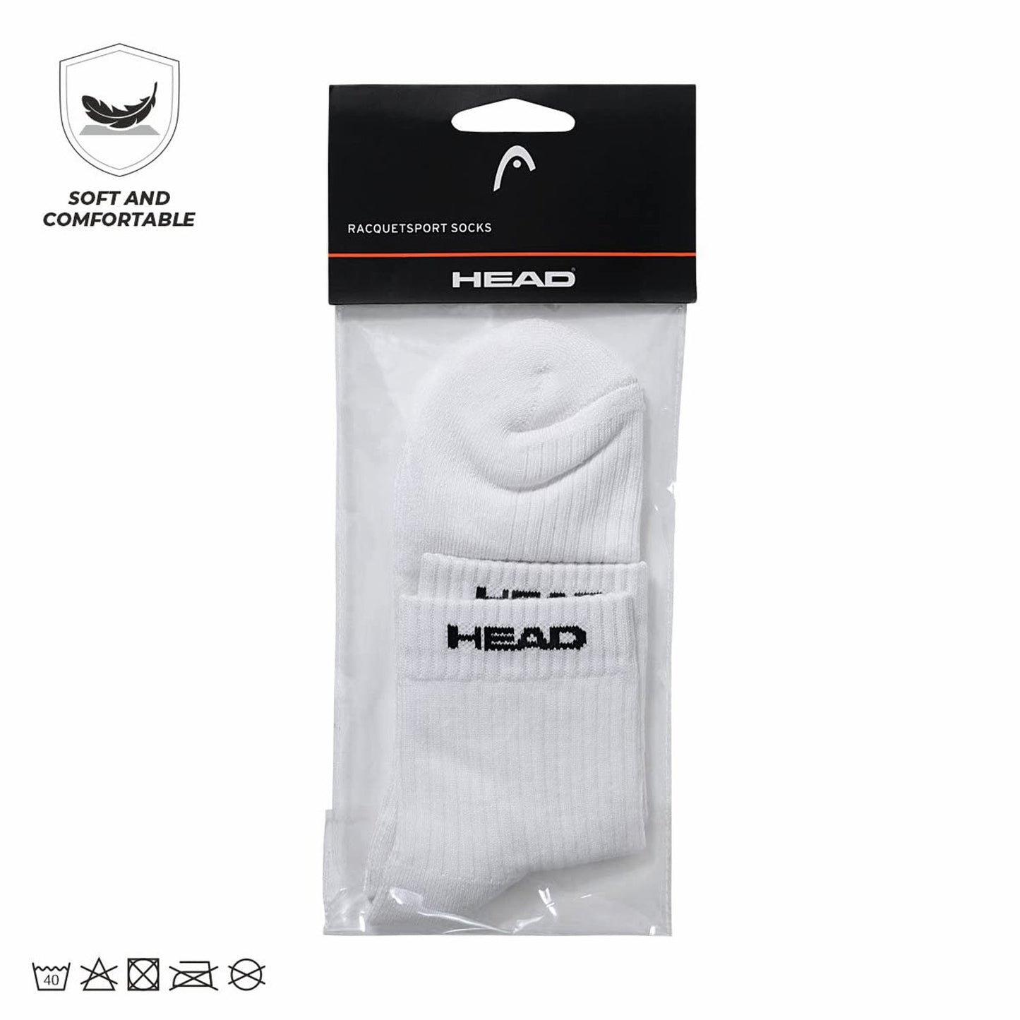 Head Ankle Socks HSK-73 - White (1 pair) - Best Price online Prokicksports.com