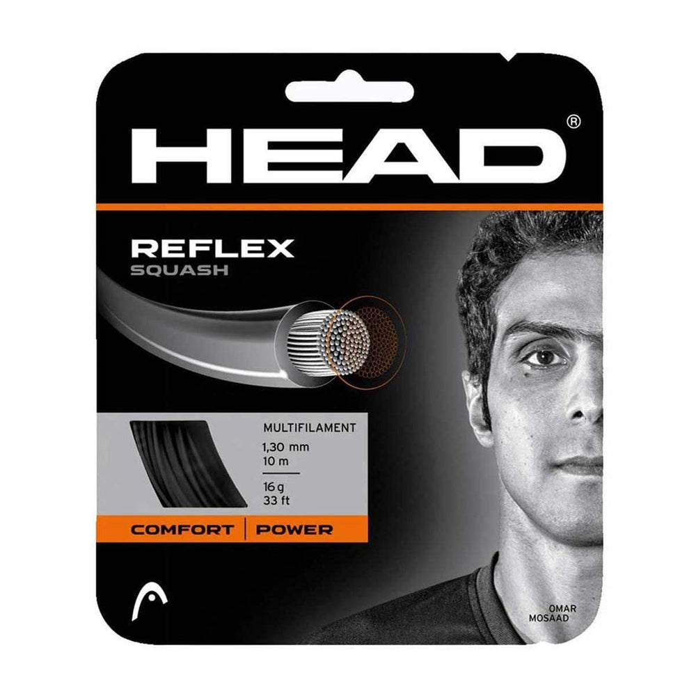 Head Reflex Power Squash String 16G, Black - Best Price online Prokicksports.com