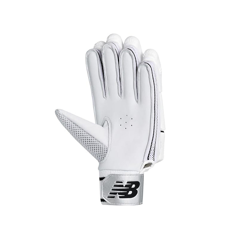 New Balance Heritage 6i RH Batting Gloves – White/Black Cricket Gloves for Grip, Comfort, Breathability & Hand Protection - Best Price online Prokicksports.com