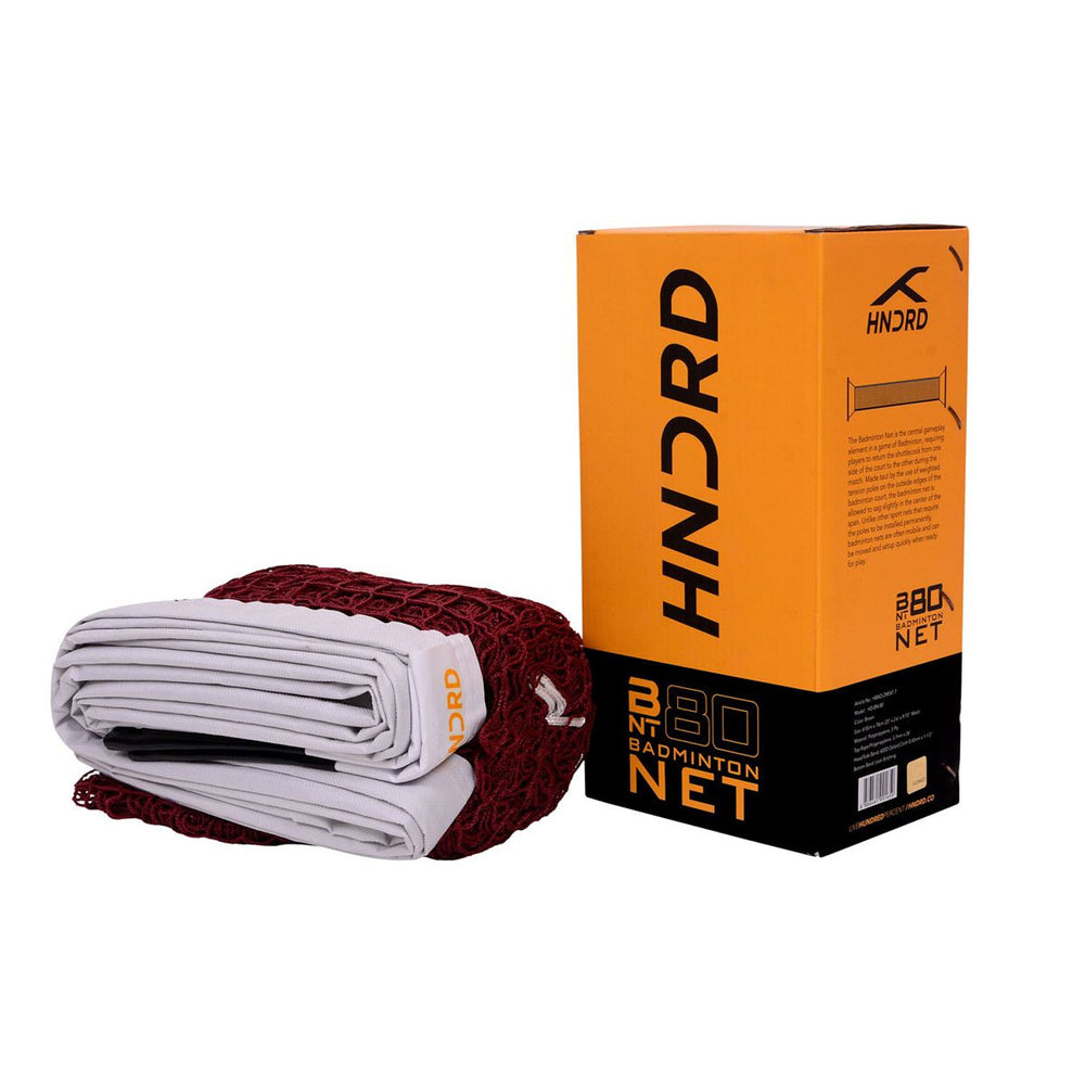 HUNDRED HD-BN-80 Badminton Net - Brown - Best Price online Prokicksports.com