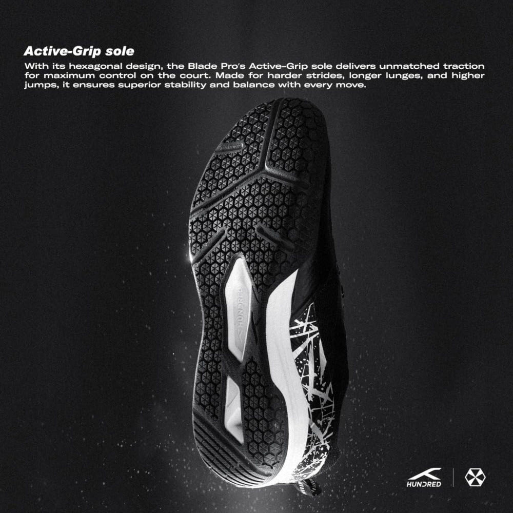 Hundred Blade Pro Non-Marking Badminton Shoes | Multi-Sport Indoor Court Shoes | Lightweight Gum Rubber Sole | For Squash, Table Tennis, Volleyball & Basketbal - Best Price online Prokicksports.com