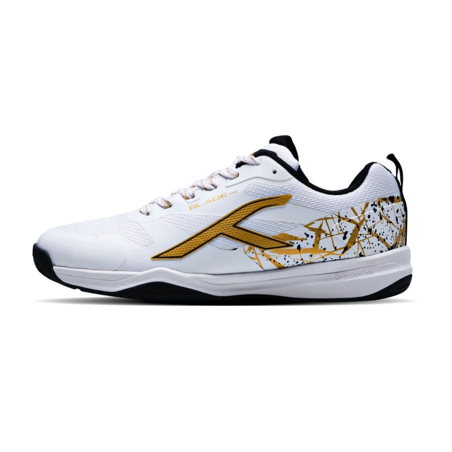 Hundred Blade Pro Non-Marking Badminton Shoes | Multi-Sport Indoor Court Shoes | Lightweight Gum Rubber Sole | For Squash, Table Tennis, Volleyball & Basketbal - Best Price online Prokicksports.com