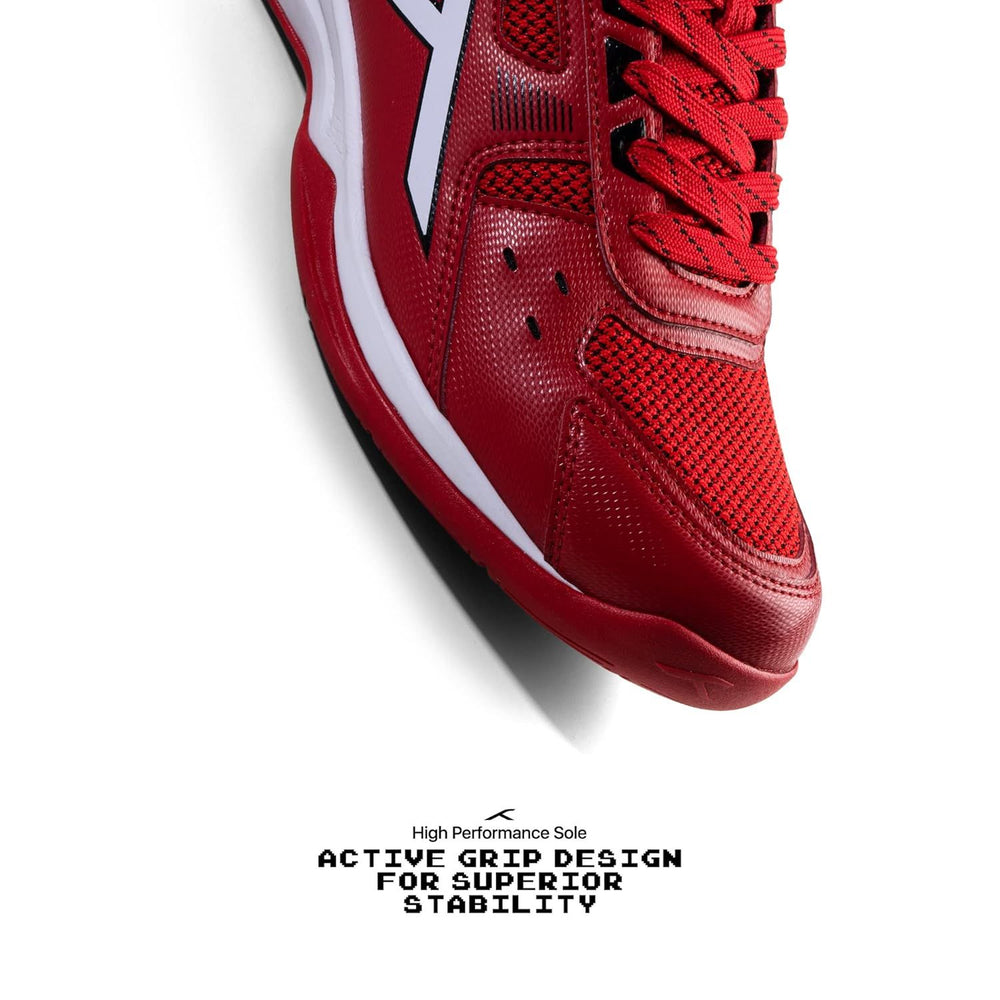 HUNDRED Raze Non-Marking Badminton Shoes | Lightweight Indoor Sports Shoes with X-Cushion, Active Grip Sole & Toe Assist Technology - Best Price online Prokicksports.com