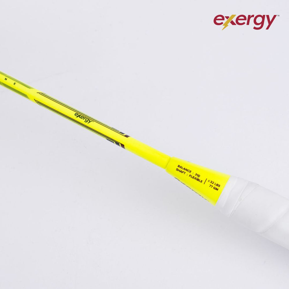 Exergy Hurricane Badminton Racket - Lightweight 77g, 32 lbs Tension, Pre-Strung with Full Cover - Best Price online Prokicksports.com