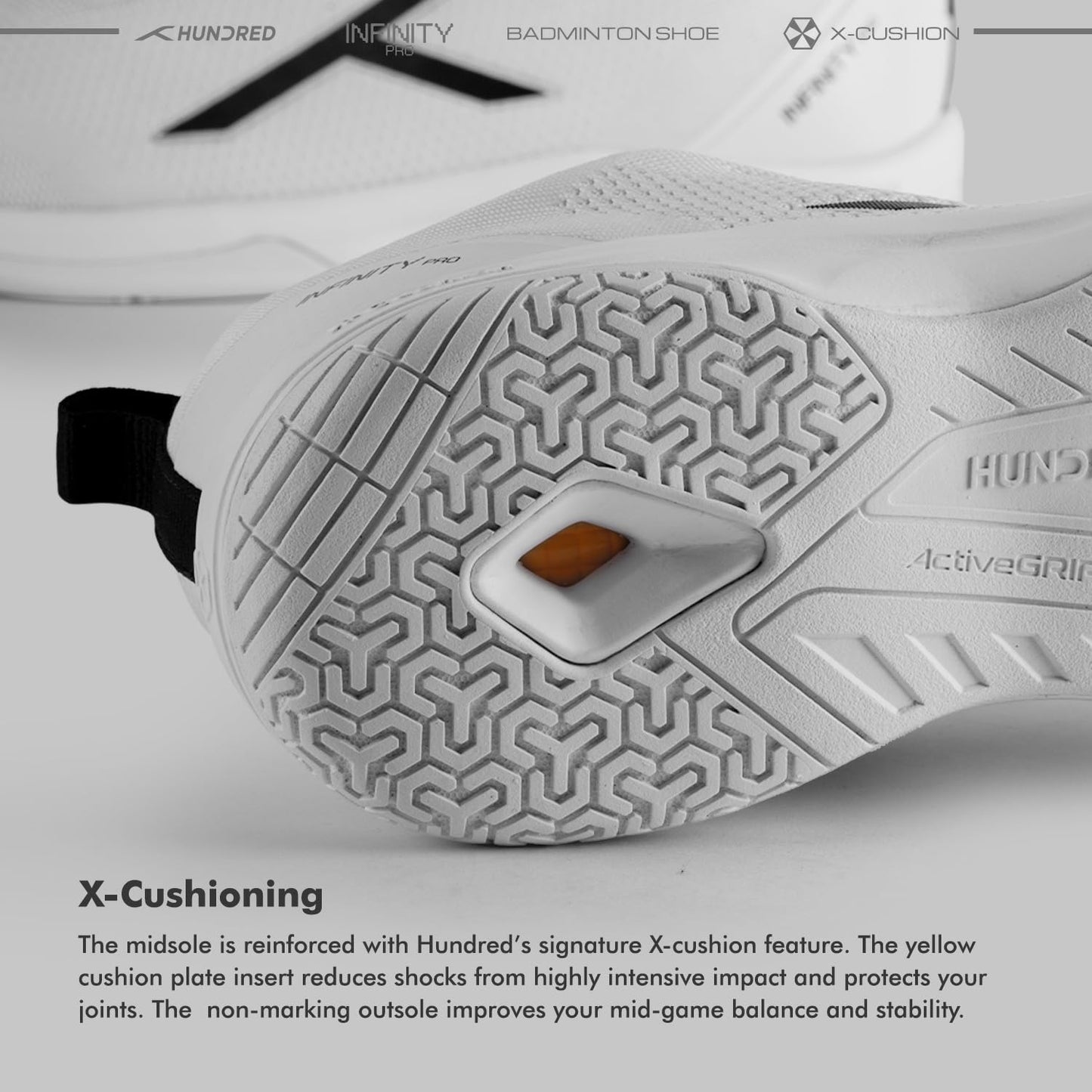Hundred Infinity Pro Badminton Shoes - Best Price online Prokicksports.com
