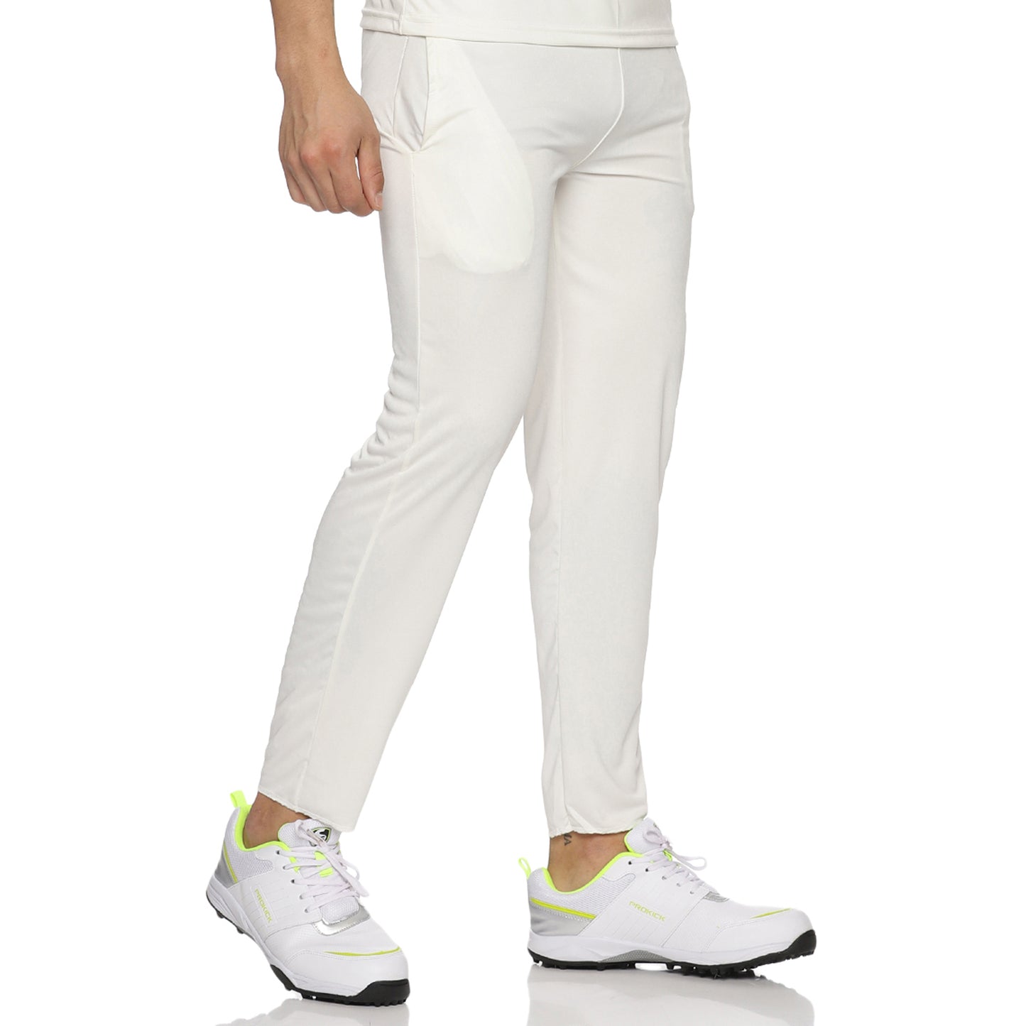 Prokick Ignite Cricket Trouser, Off White - Best Price online Prokicksports.com