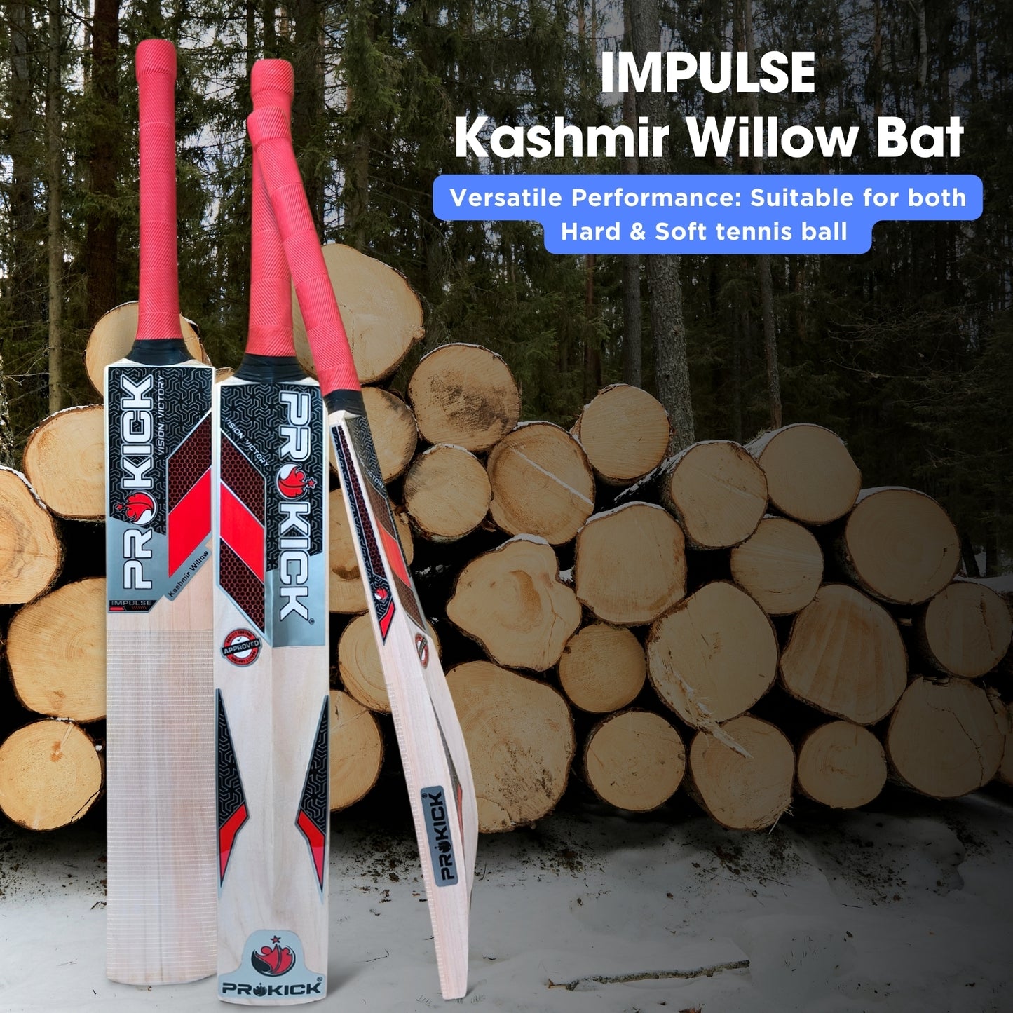 Prokick Impulse Kashmir Willow Cricket Bat - Best Price online Prokicksports.com