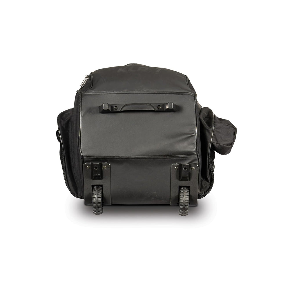 SG KLR Wheelie Duffle Cricket Kit Bag – Black Large Gear Bag with Trolley Wheels for Club Players, Travel Friendly and Durable Design - Best Price online Prokicksports.com