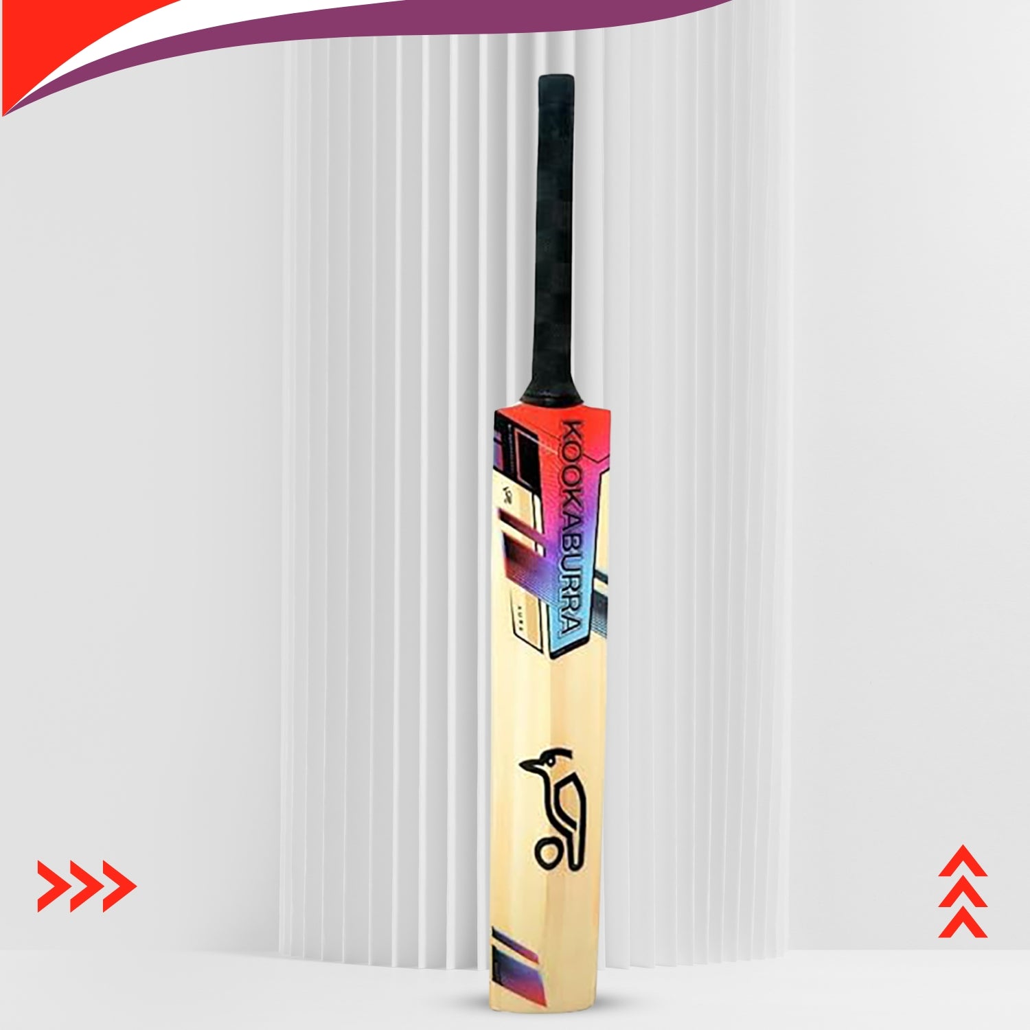 Kookaburra Aura Pro 9.0 Kashmir Willow Cricket Bat | Lightweight Power Bat for Tennis & Leather Ball | Ideal for Beginners & Intermediate Players - Best Price online Prokicksports.com
