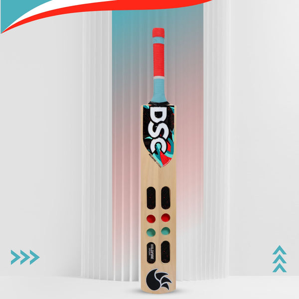 DSC Wildfire Magma Kashmir Willow Tennis Cricket Bat – SH, Full Size Lightweight Bat for Hard Tennis Ball, Power Shots & Street Cricket