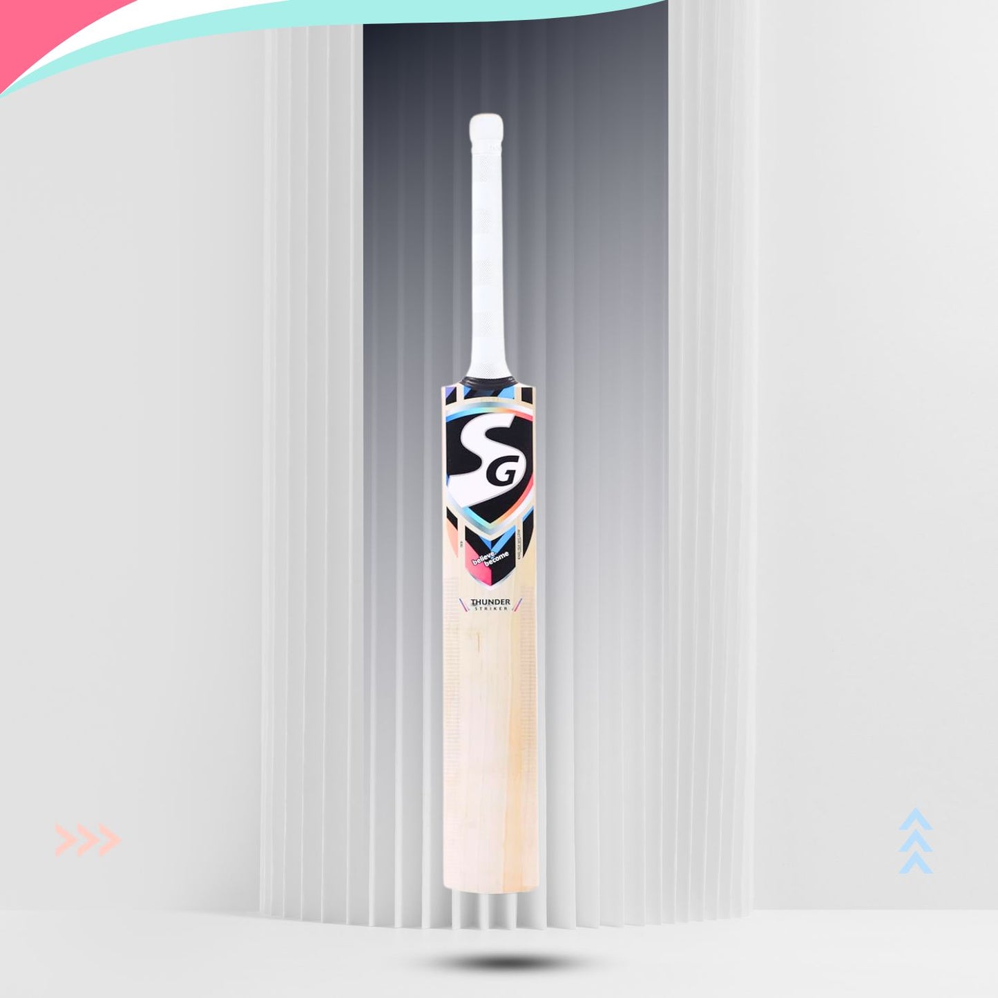 SG Thunder Striker English Willow Cricket Bat - Best Price online Prokicksports.com