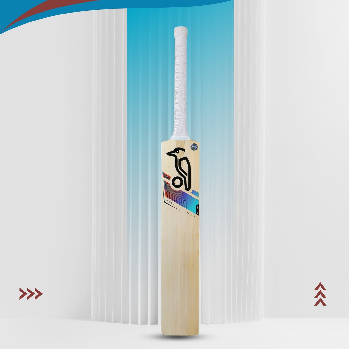 Kookaburra Aura Pro 2.0 English Willow Cricket Bat - Short Handle - Best Price online Prokicksports.com