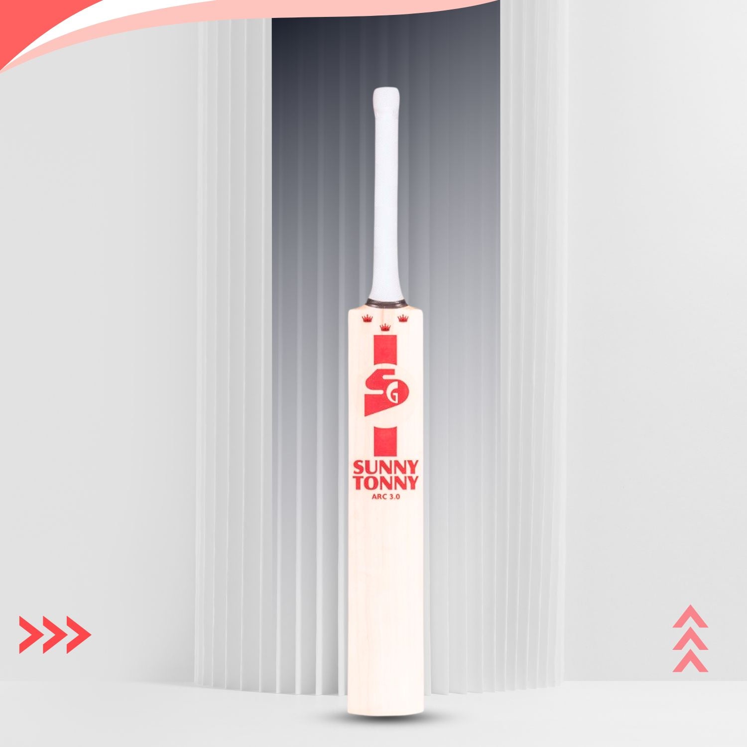 SG Sunny Tonny Arc 3.0 English Willow Cricket Bat | Short Handle (SH) | Handcrafted Professional Grade Bat for Power & Precision - Best Price online Prokicksports.com