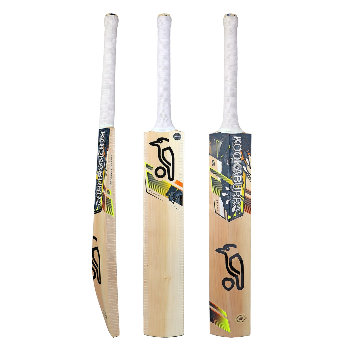 Kookaburra Beast Pro 6.0 English Willow Cricket Bat (Short Handle) | Grade 3 Willow | Massive Sweet Spot | Pro Comfort Grip | Ideal for Club & League Players - Best Price online Prokicksports.com