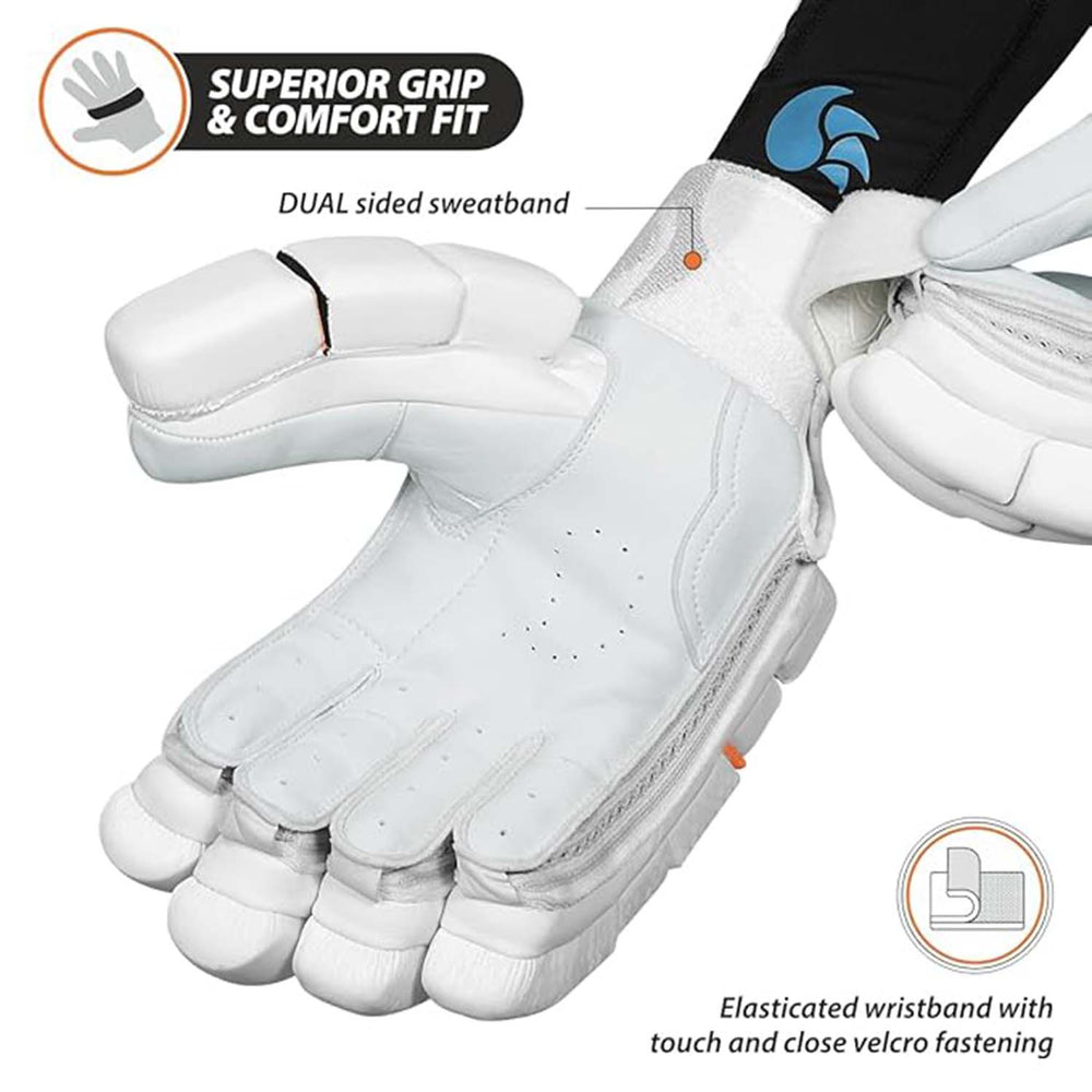 DSC Krunch 1.0 RH Men's Batting Gloves – High Protection, Superior Grip & Breathable Design for Cricketers - Best Price online Prokicksports.com