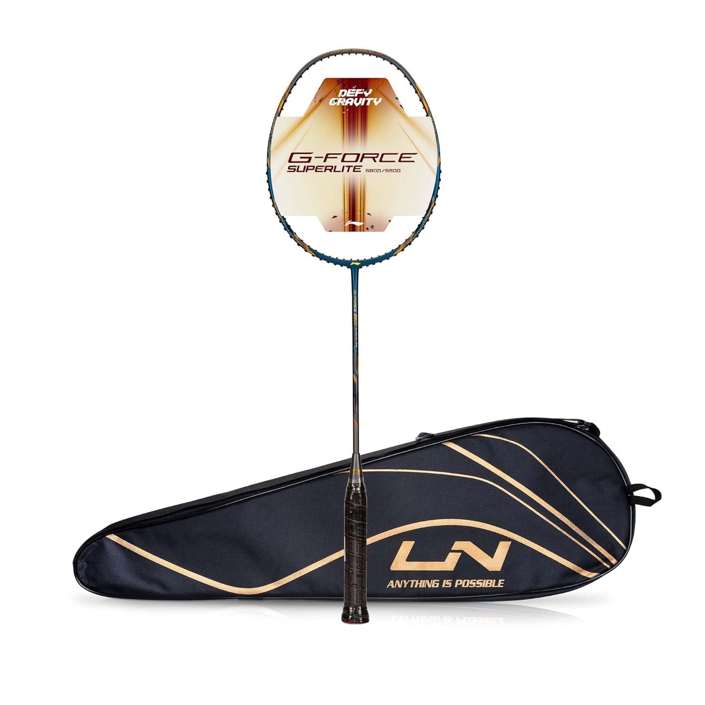 Li-Ning G-Force 5800 Superlite Badminton Racket | Ultra-Light 5U6 | Unstrung Racquet for Precision & Power - Best Price online Prokicksports.com