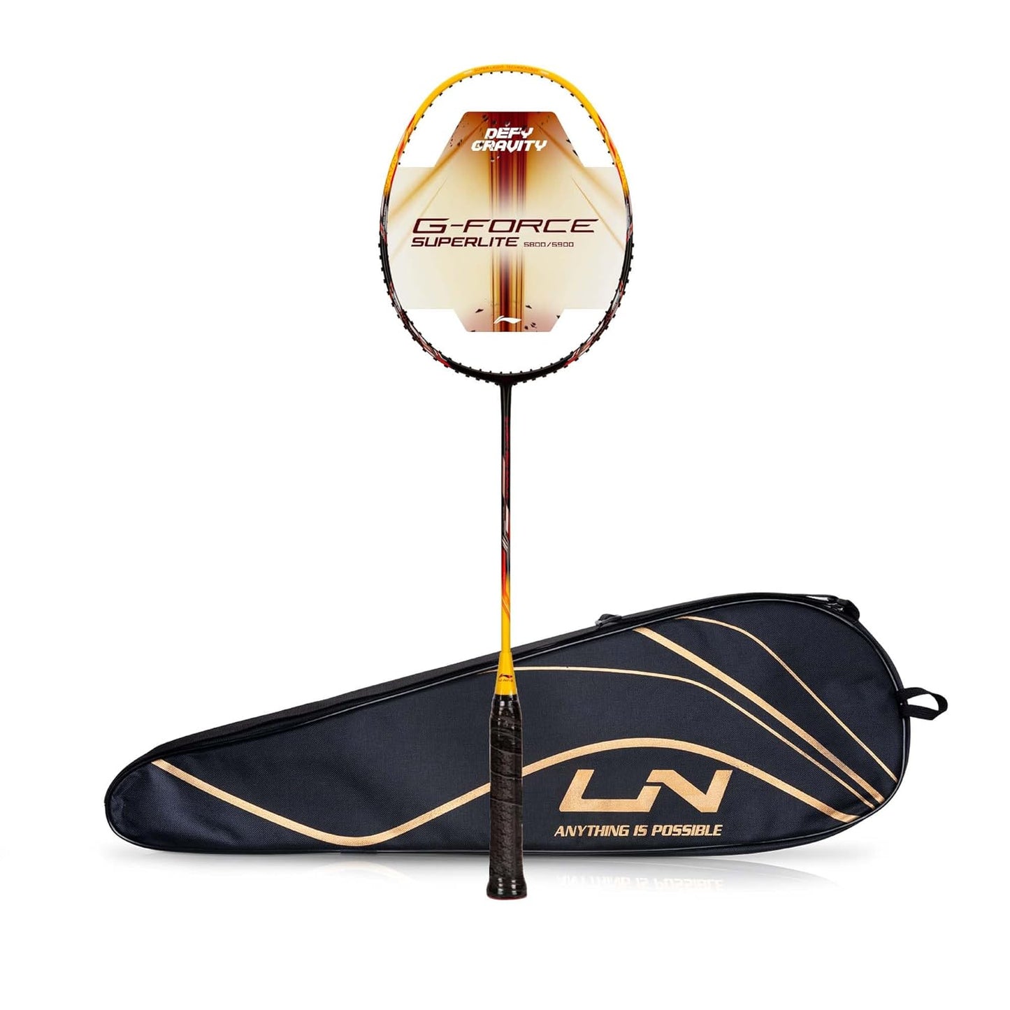 Li-Ning G-Force 5800 Superlite Badminton Racket | Ultra-Light 5U6 | Unstrung Racquet for Precision & Power - Best Price online Prokicksports.com