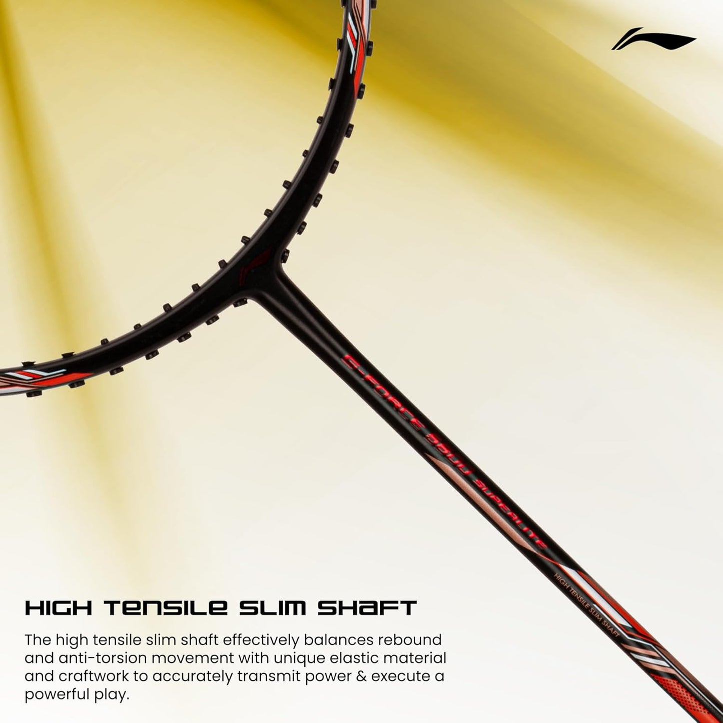 Li-Ning G-Force 5800 Superlite Badminton Racket | Ultra-Light 5U6 | Unstrung Racquet for Precision & Power