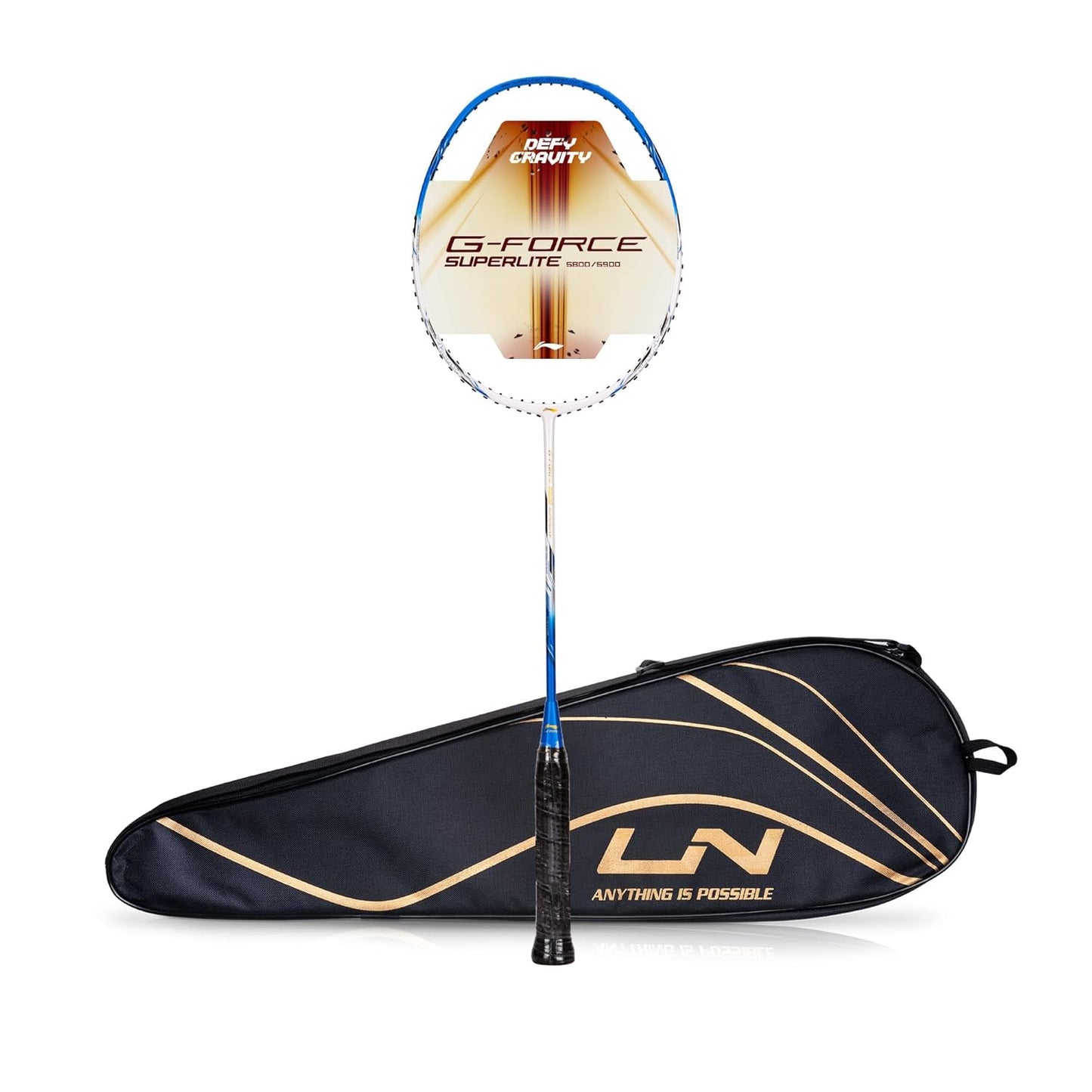 Li-Ning G-Force 5800 Superlite Badminton Racket | Ultra-Light 5U6 | Unstrung Racquet for Precision & Power - Best Price online Prokicksports.com
