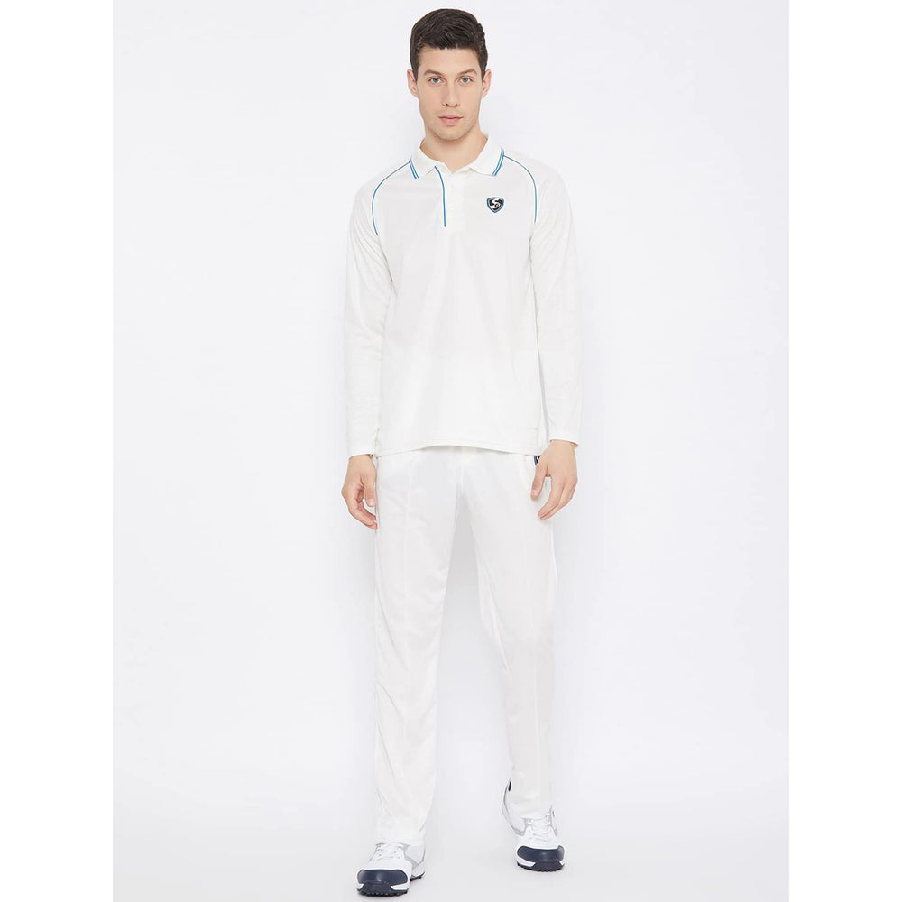SG Legend Full Sleeves Cricket T-shirt – White Lightweight Polyester Shirt with Breathable Fabric, Comfortable Fit, and Moisture-Wicking for Match or Practice - Best Price online Prokicksports.com