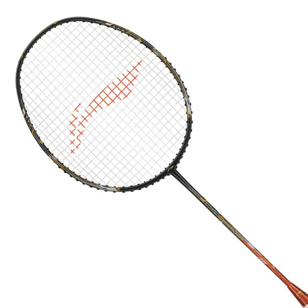 Li-Ning Air-Force 80 G3 Unstrung Badminton Racket | Lightweight 80 Grams | G6 Grip | Dark Grey/Amber/Gold | Speed & Precision - Best Price online Prokicksports.com