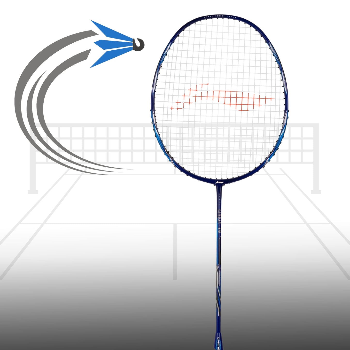 Li-Ning Combat Z8 Strung Badminton Racquet, 80g - Best Price online Prokicksports.com