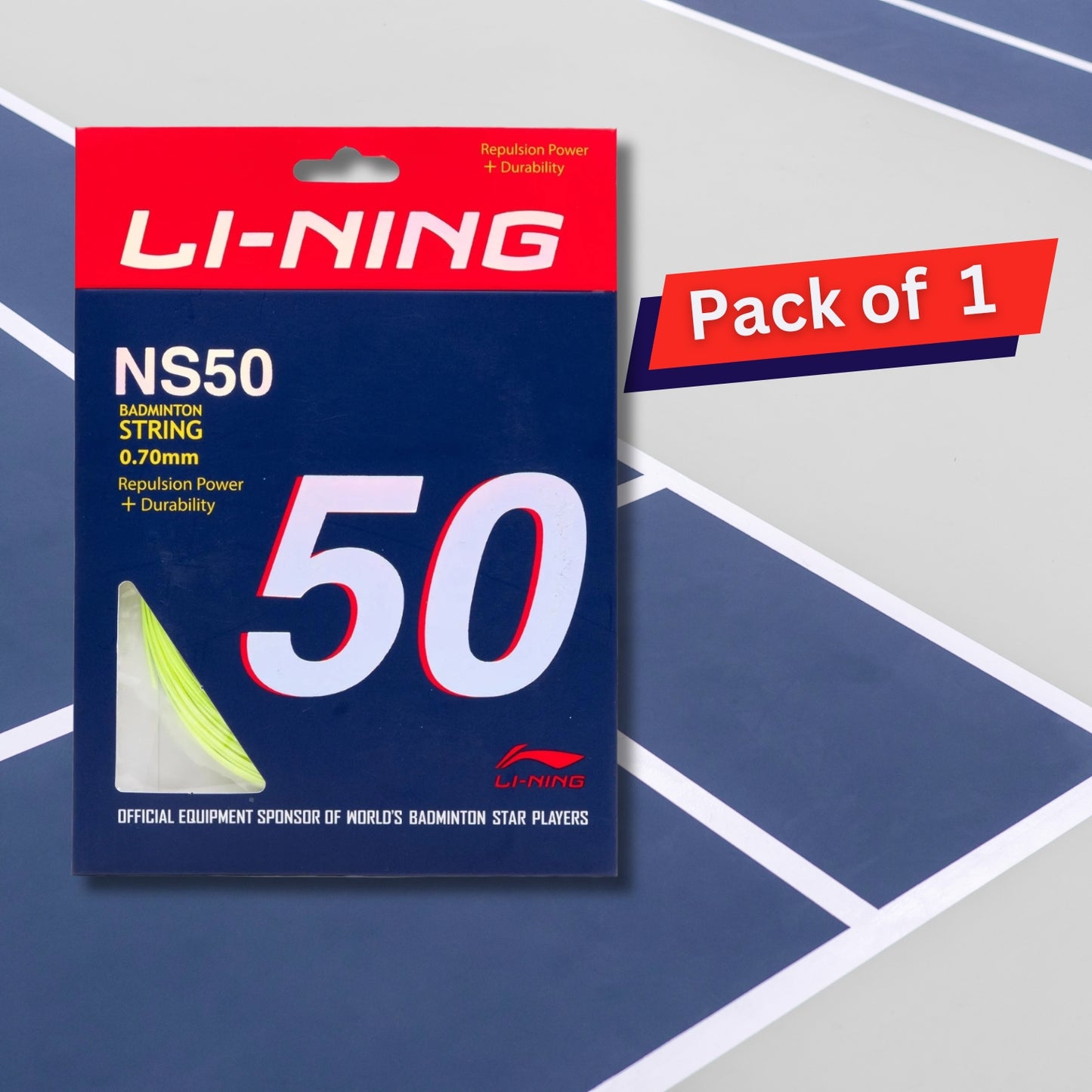 Li-Ning NS50 Badminton String (0.70mm) - Best Price online Prokicksports.com