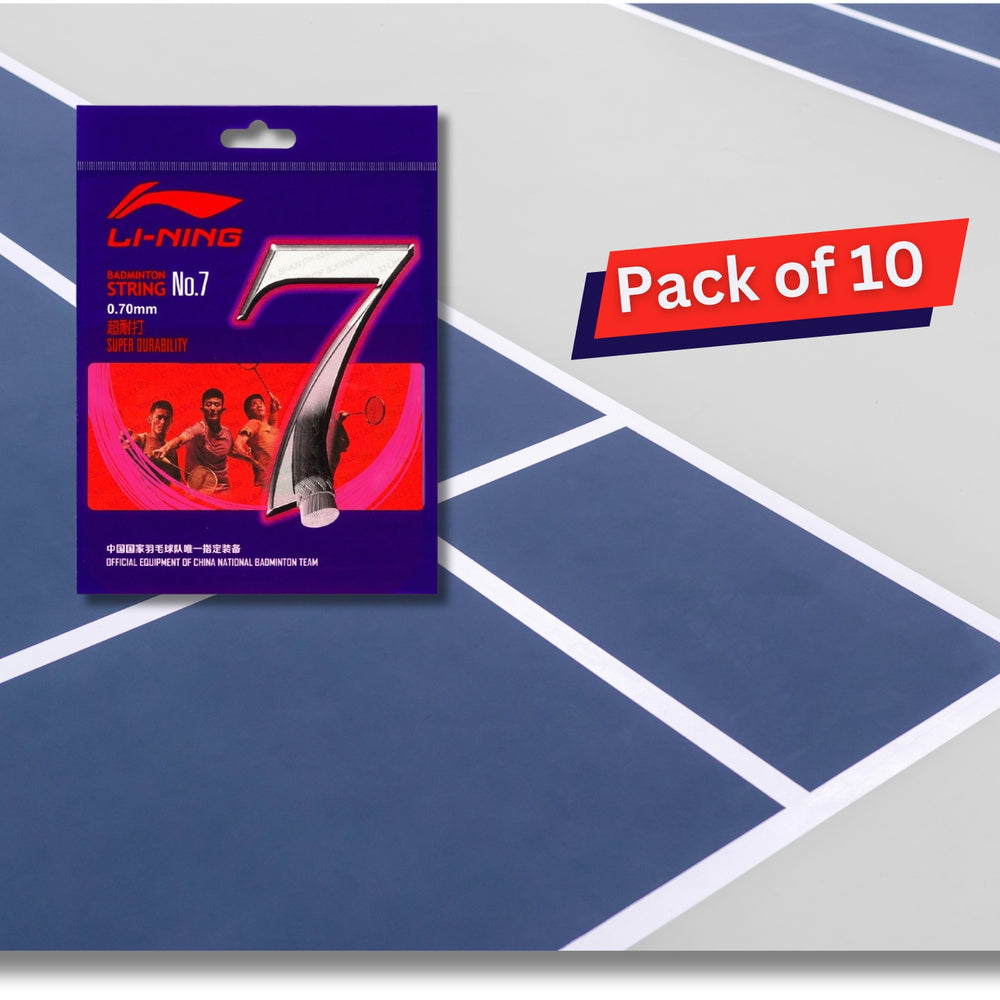 Li-Ning No. 7 Badminton String - Pack of 10 Strings - Best Price online Prokicksports.com