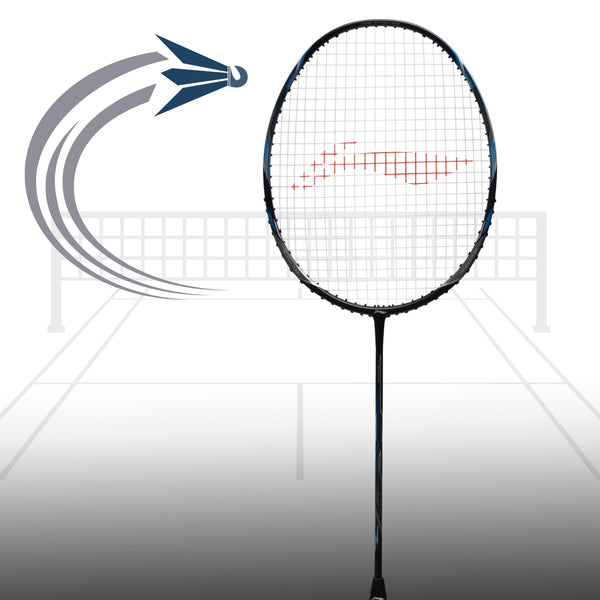 Li-Ning Tectonic 3R Unstrung Badminton Racket, Black/Silver/Blue