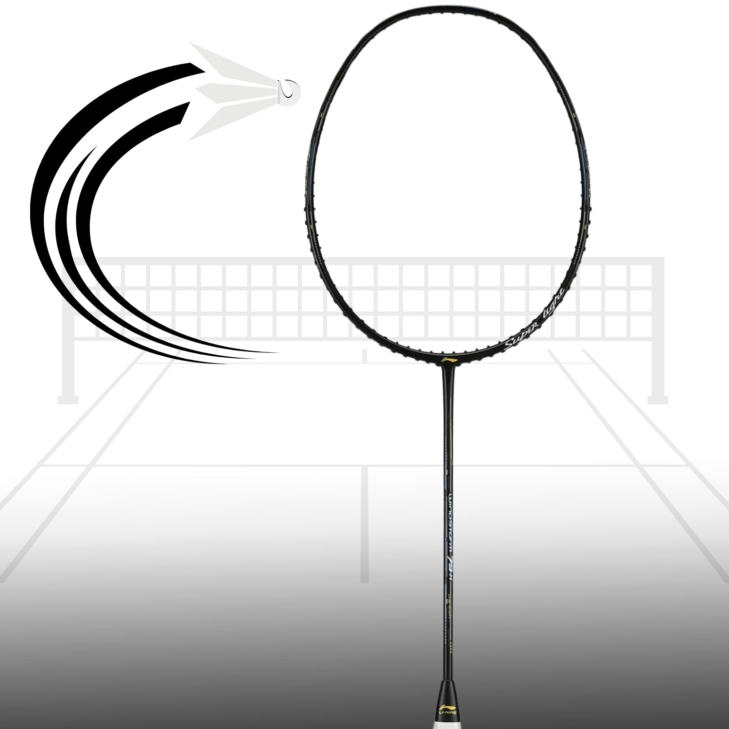Li-Ning Windstorm 79-H Unstrung Badminton Racquet - Best Price online Prokicksports.com