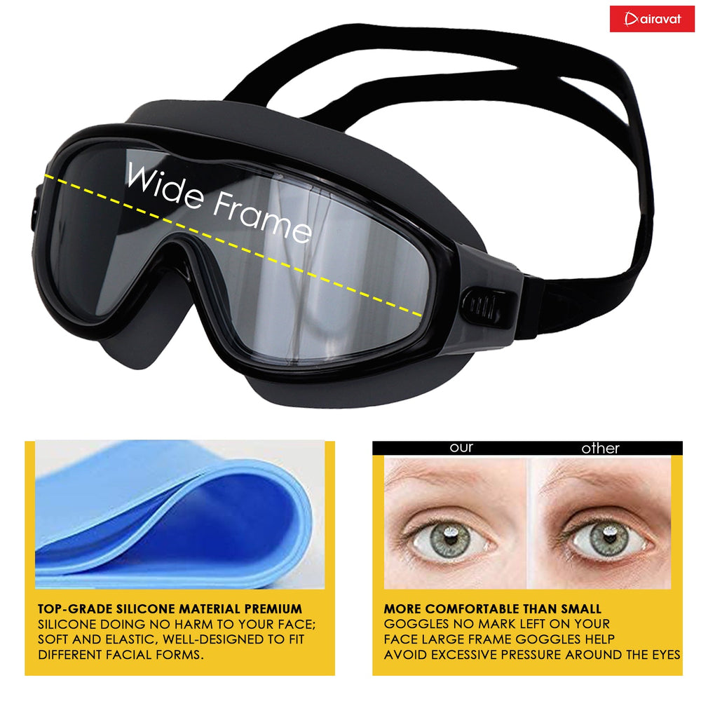 Airavat Macho 1023 Junior Swimming Goggles – Anti-Fog, UV Protection, No-Leak Swim Glasses for Kids & Teens - Best Price online Prokicksports.com