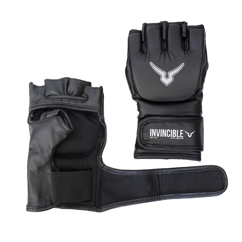 Invincible Beginner's MMA Combat Gloves, Black - Best Price online Prokicksports.com
