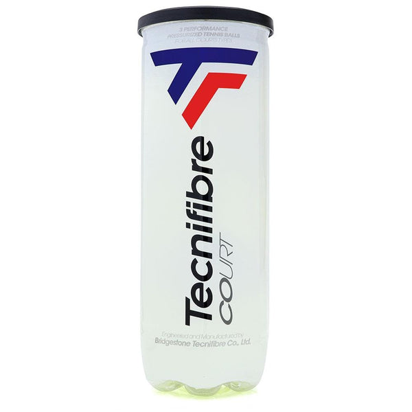 Tecnifibre Court Tennis Balls Can (3 Pressurised Balls) | ITF Approved All-Court Performance
