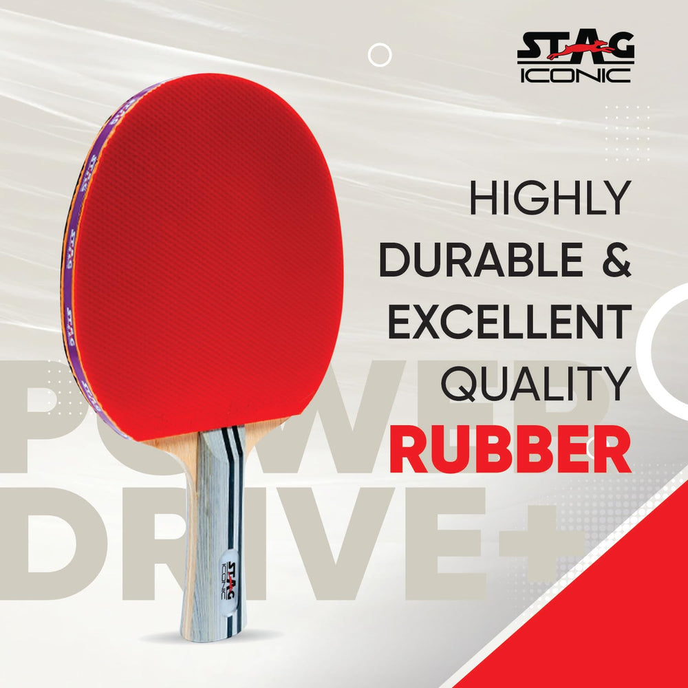 Stag Iconic Power Drive Plus Table Tennis Racquet