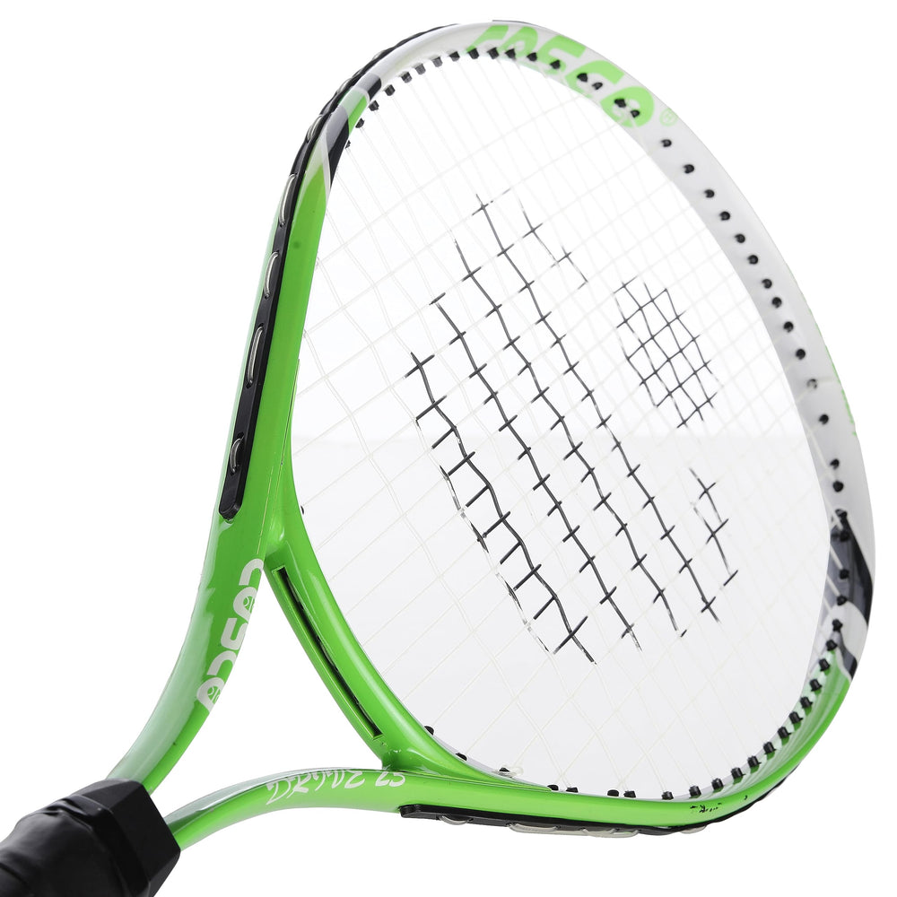 Cosco Drive-23 Aluminium Junior Tennis Racquet (Green) – Lightweight 23-Inch Starter Racquet with Protective Cover