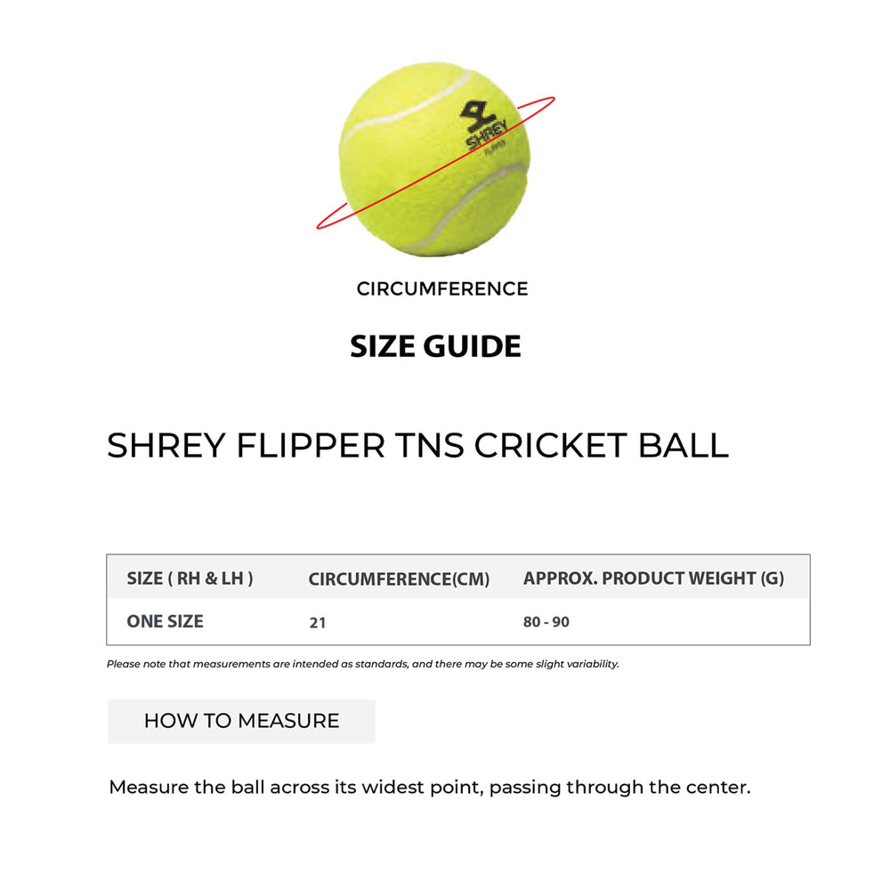 SHREY Flipper TNS Cricket Tennis Ball (Pack of 12, Green)