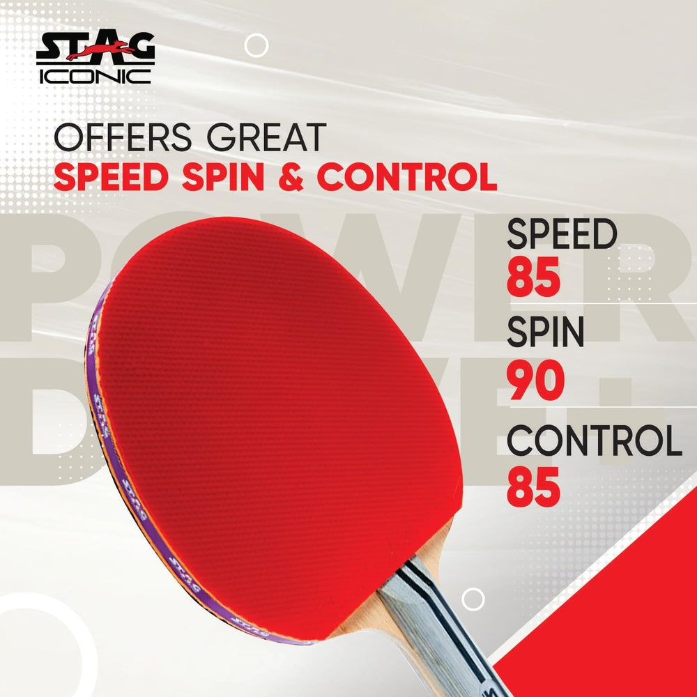 Stag Iconic Power Drive Plus Table Tennis Racquet
