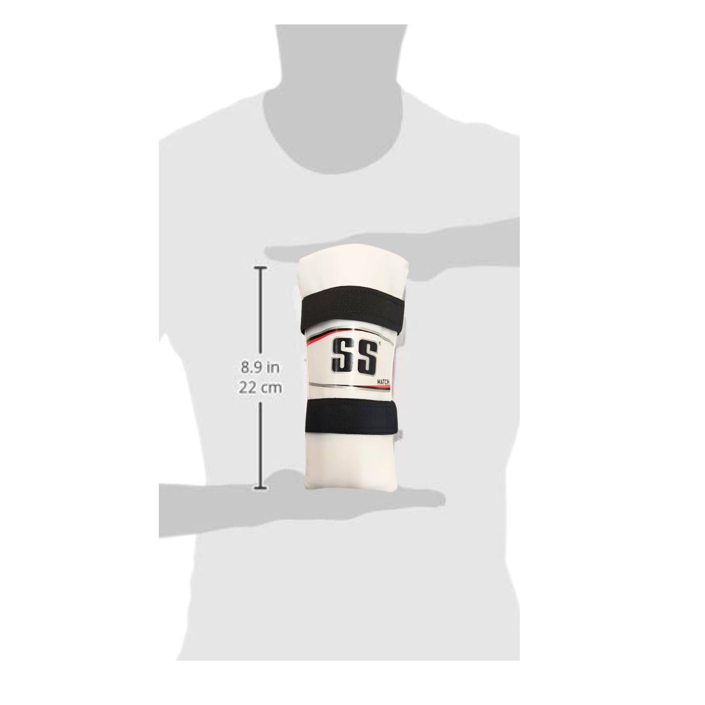 SS Match Cricket Elbow Guard – Lightweight, Flexible Arm Protection Gear for Batting with High-Density Foam Padding and Secure Adjustable Straps - Best Price online Prokicksports.com
