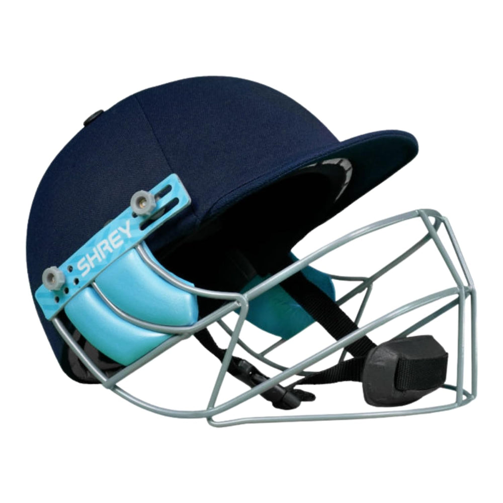 Shrey Match 3.0 Mild Steel Visor Cricket Helmet, Men's (Navy Blue) - Best Price online Prokicksports.com