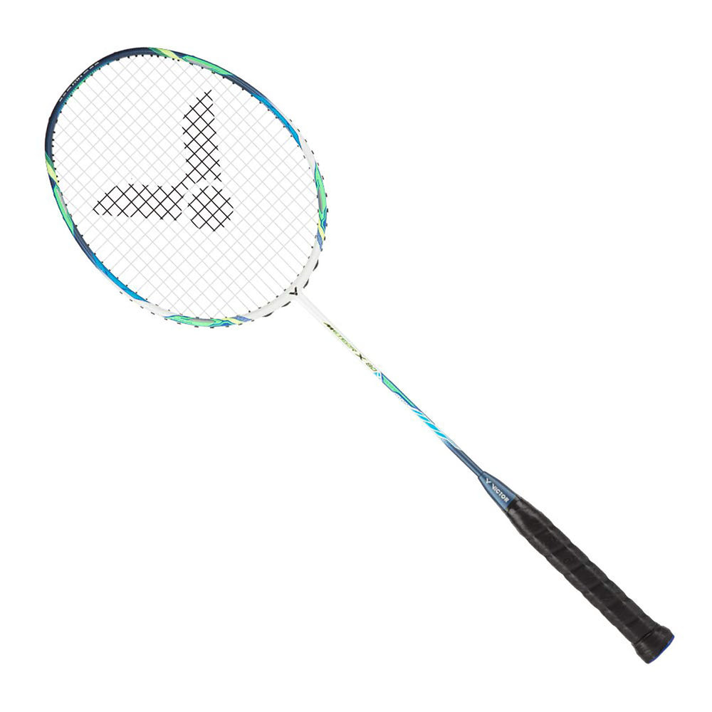 Victor Meteor X 80 Unstrung Badminton Racquet – 4U5 Unstrung Racket in Poseidon Blue for Explosive Power, Precision & Control in Competitive and Tournament Play - Best Price online Prokicksports.com