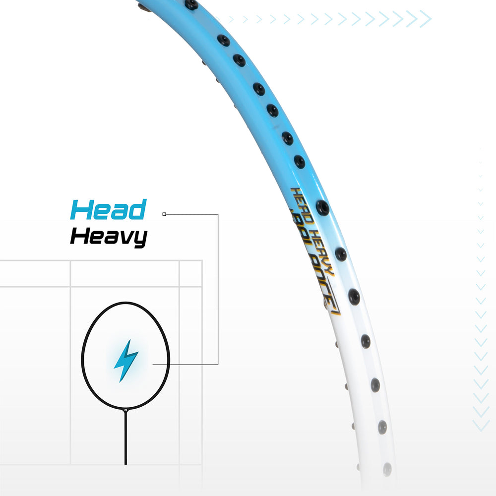 Apacs Z Power 900 RP Plus Lite Badminton Racquet 6U – Lightweight Strung Racquet for Speed, Control & Precision With Cover - Best Price online Prokicksports.com